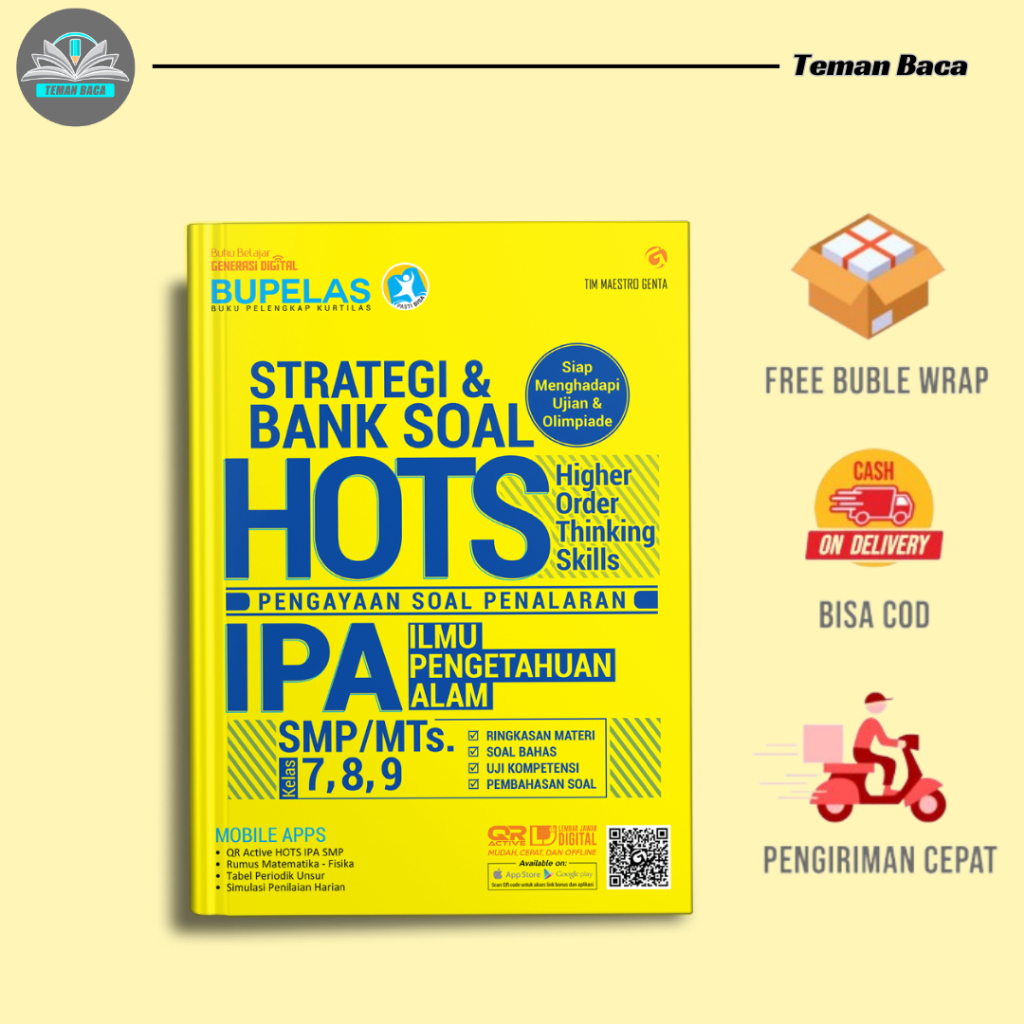 BUKU PELAJARAN SMP STRATEGI & BANK SOAL HOTS IPA SMP 7,8,9