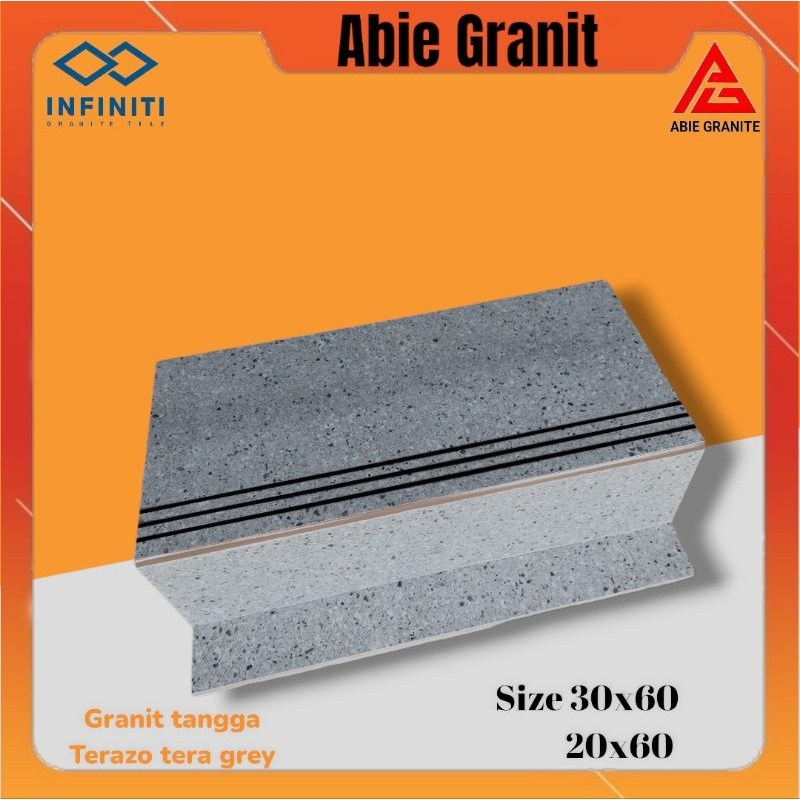 granit anak tangga 30x60 dan 20x60 garis hitam