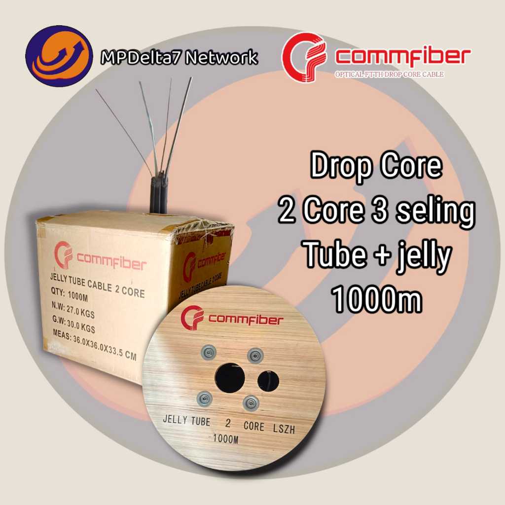 DC CommFiber - 2 Core 3 Seling + Tube Jelly - 1000m