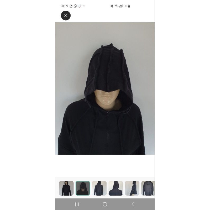 YOHJI YAMAMOTO Y-3 black hoodie