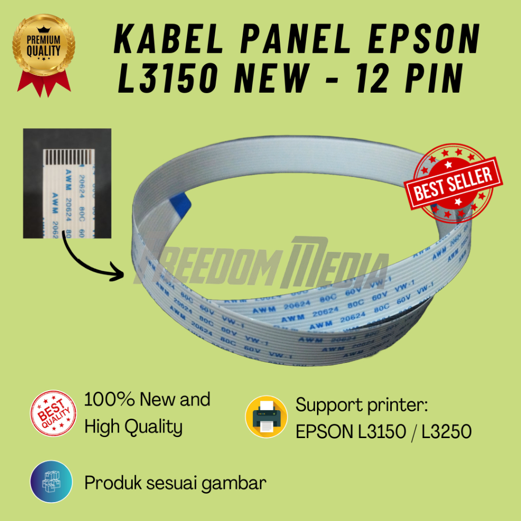 Kabel Panel Epson L3150 L3250 L 3150 L-3150 L 3250 - 12 PIN NEW
