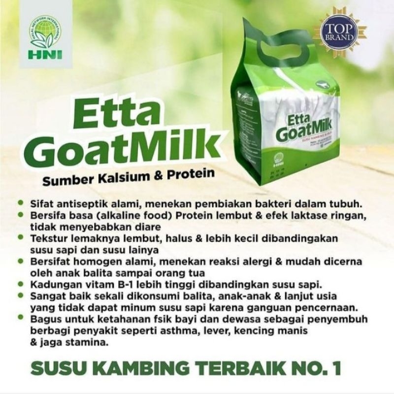 

Etta Goat Milk HNI/HPAI
