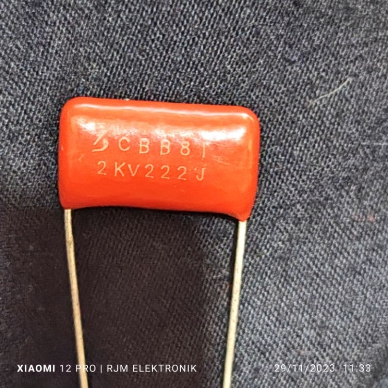 kapasitor milar 222j 2000v ori