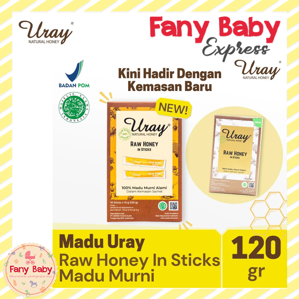 

MADU URAY RAW HONEY STICKS 10X12G