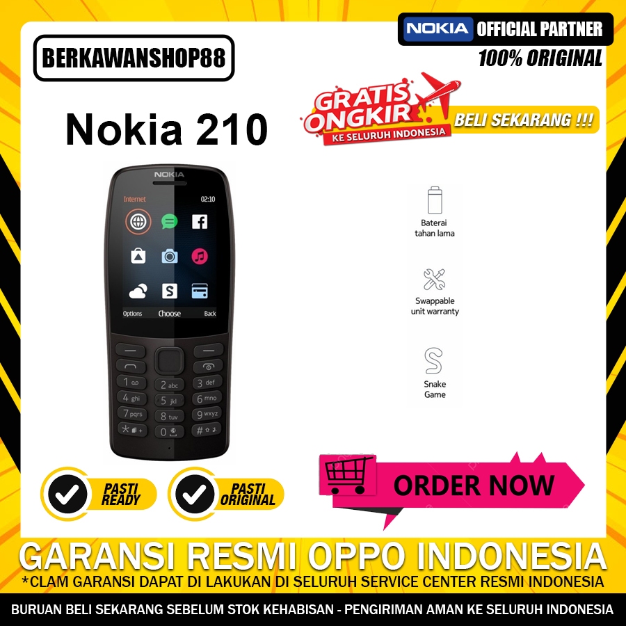 Nokia 210 Original Garansi Resmi TAM