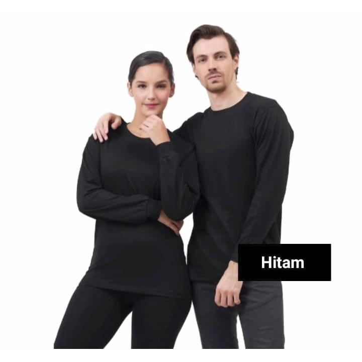 Kaos polos Panjang HITAM/ oblong polos pria panjang / kaos polos murah / winstar polos - KAOS POLOS 