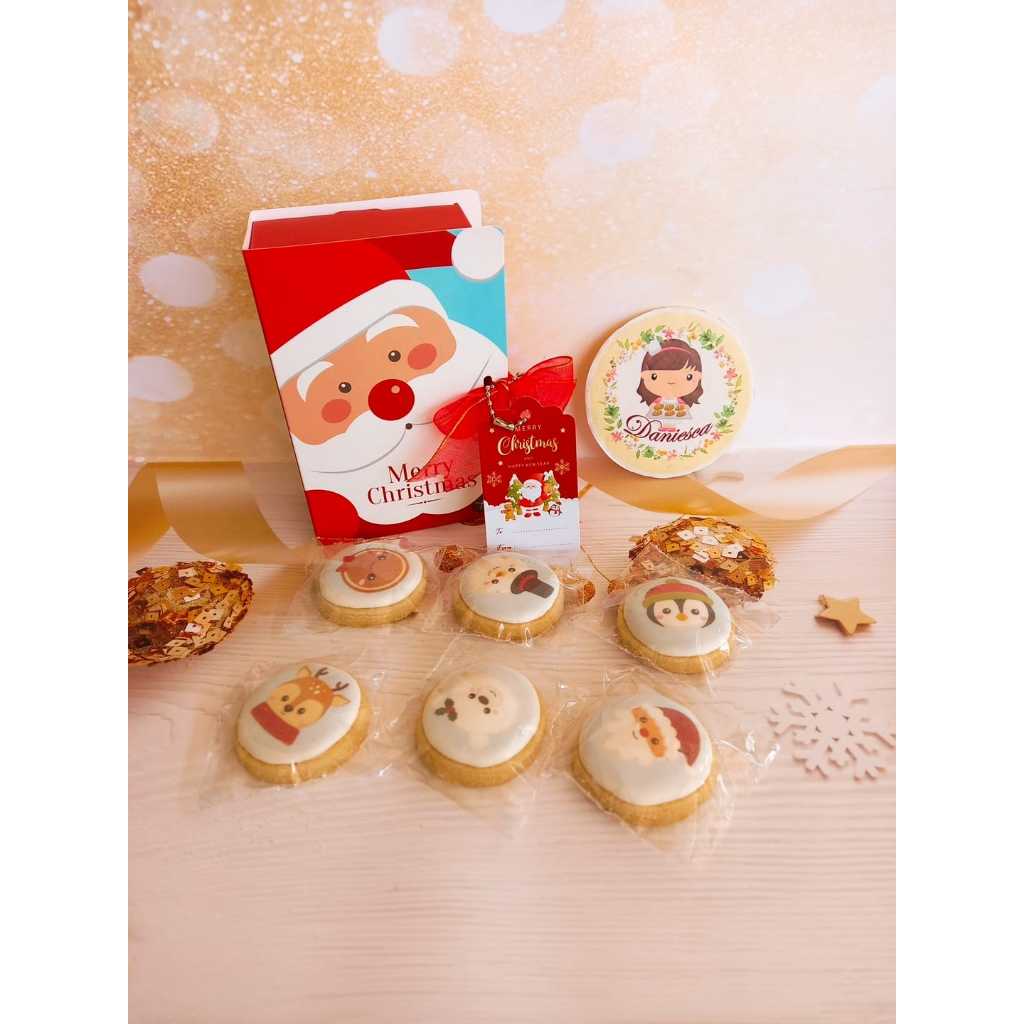 

Gift Box Christmas Isi Cookies Karakter Natal Hadiah Natal (SCP)