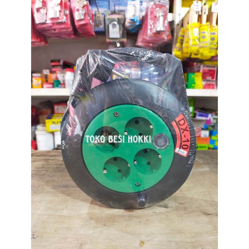 Cok Sambung Bulat / Kabel Roll / Cok Sambung DX-10 (Indicator Lampu)