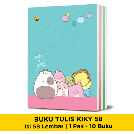 

(1pak=10pc) BUKU TULIS KIKY isi 58 LEMBAR/ BUKU SEKOLAH ANAK
