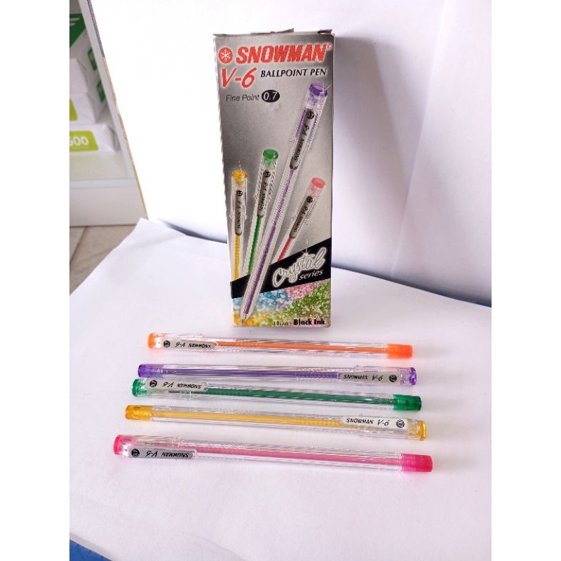 

(12PCS) PULPEN SNOWMAN V6 HITAM PACK