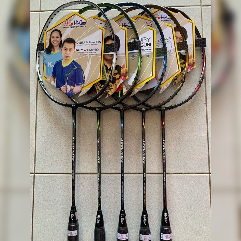 Raket Badminton HIQUA ACCURATE SLASH 500 600 700 800 900 HQ Hi-Qua