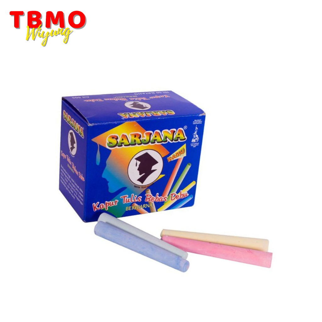 

TBMO Kapur Tulis Warna Sarjana / Kapur Papan Tulis