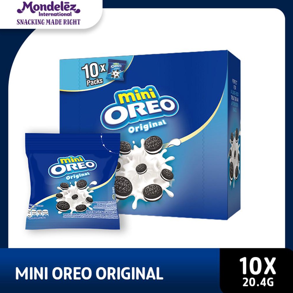 

[PRODUK GEPRY58] Mini Oreo Biskuit Original Pcs 20.4g Untuk Traveling X 10 ➳Ready Stock