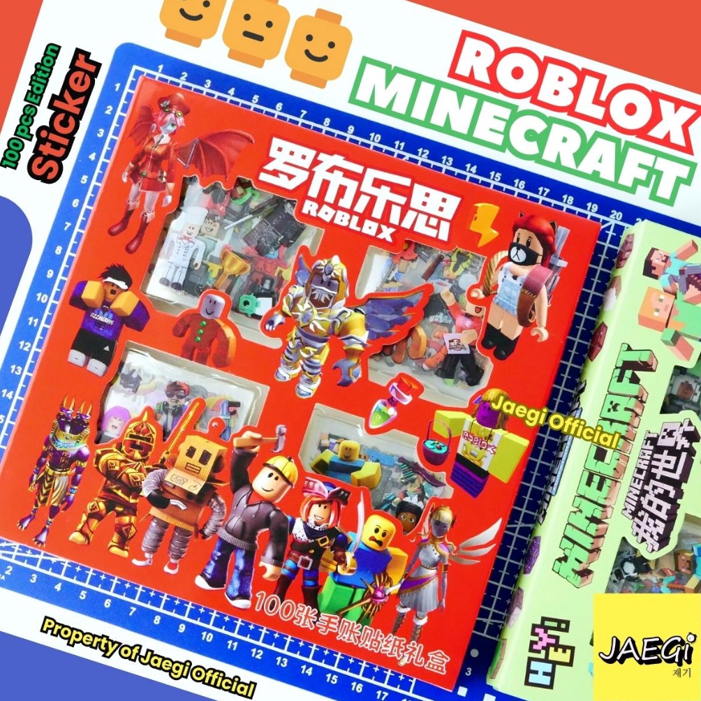 

D890 JAEGi - Premium Roblox & Minecraft Sticker Box isi 100 Pcs Aesthetic Waterproof Sticker 81