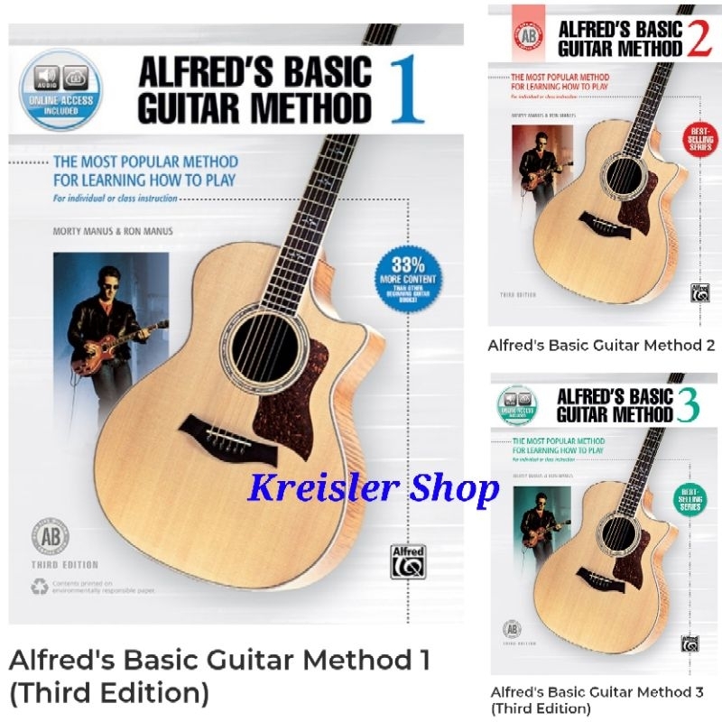

Alfred Basic Guitar Method Buku belajar gitar pemula Buku import dan original