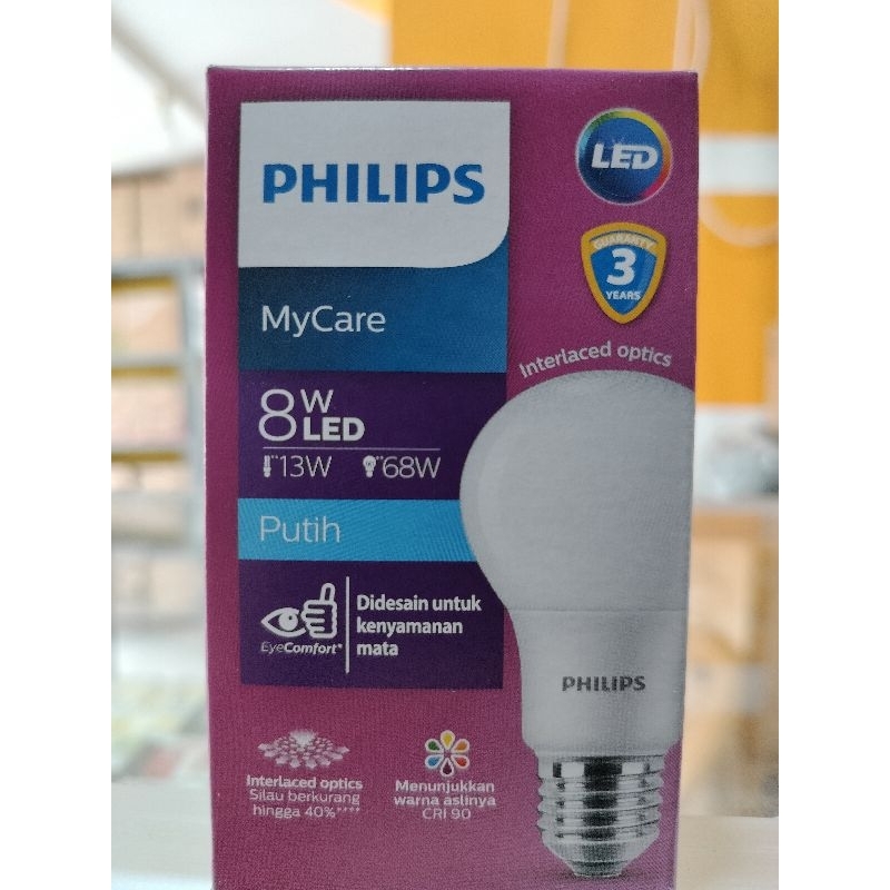 Lampu Led Bulb Philips My care 8watt