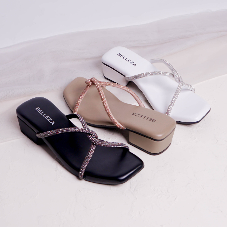 BELLEZA MALL - Sandal Heels Tali SELENA All Colors | sendal hak tahu wanita kekinian tinggi 4cm mode