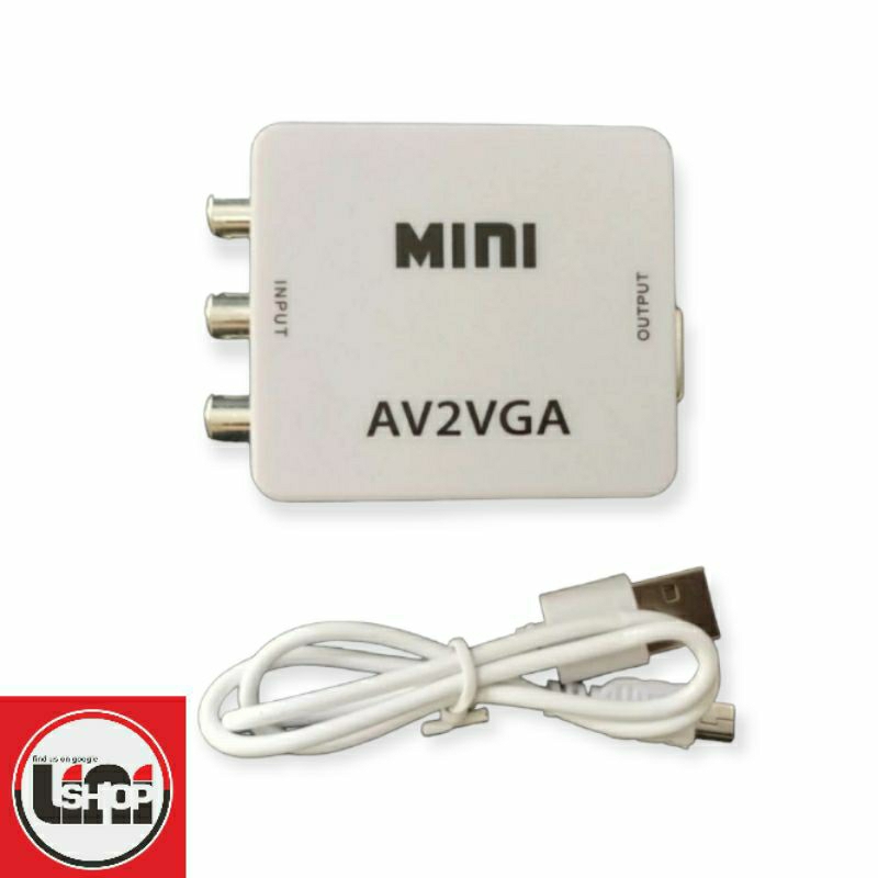 Converter AV RCA TO VGA Adapter AV TO VGA High Quality