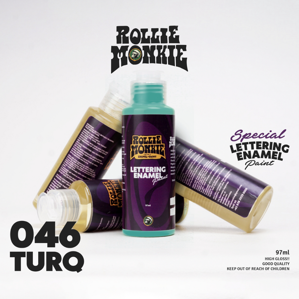 

RollieMonkie Lettering Enamel Paint (oilbased) 046 turq