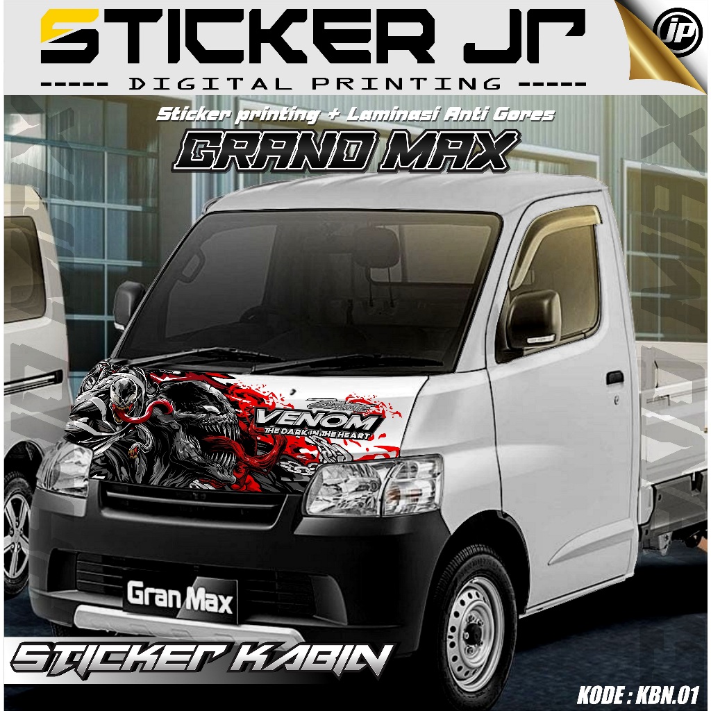 SJP Sticker Kabin Mobil Pick Up Grandmax - Sticker Striping Kabin Depan Mobil Pick UP