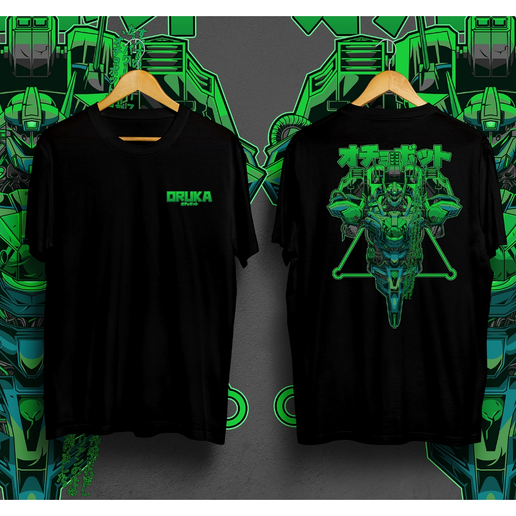 Baju Kaos Tshirt Jepang Distro Pria Wanita Keren Lengan Pendek Ochobot Terbaru Motif Sablon Dragon S