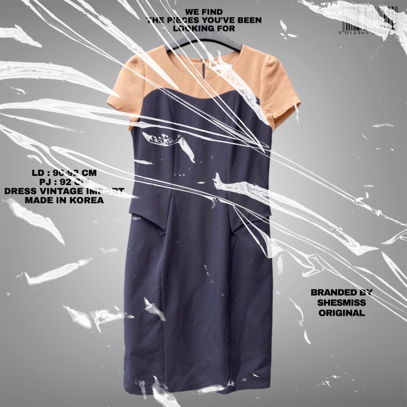 Shesmiss dress original/korean style/korean dress/dress branded/vintage dress/dress office/dress bkk