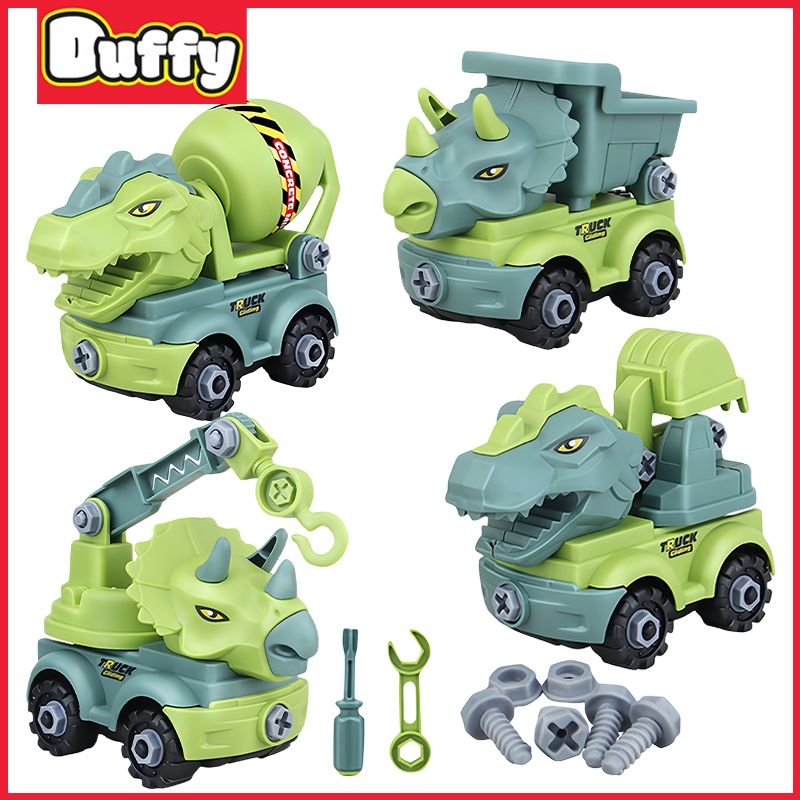 Duffy toys Mobil Mainan Truk Monster Truk Konstruksi Dinosaurus Truk Dinosaurus Raksasa Mobil Mainan
