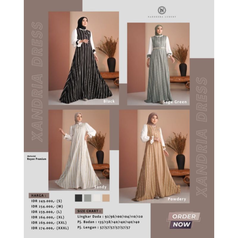 XANDRIA DRESS|| DRESS NADHEERA|| NADHEERA LUXURY