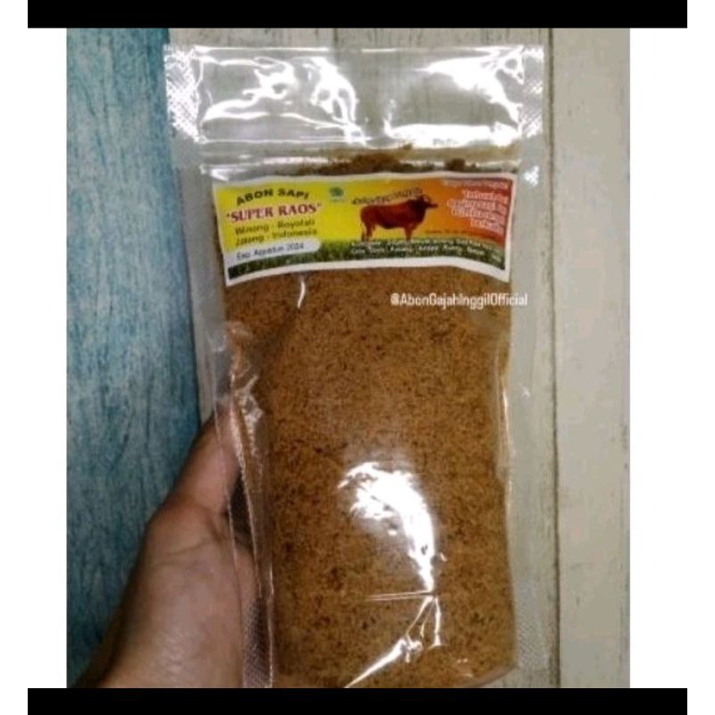 

Abon sapi murah SUPER RAOS NON SERAT kemasan 500Gr