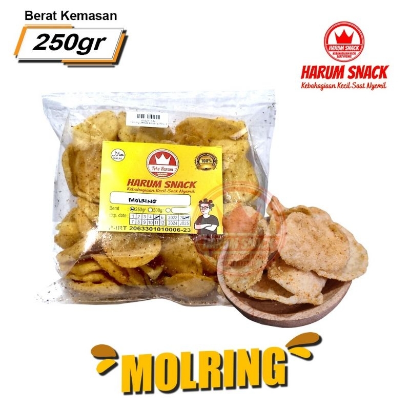 

MOLRING (CIMOL KERING) PEDAS 250 Gram [Harum Snack Official]