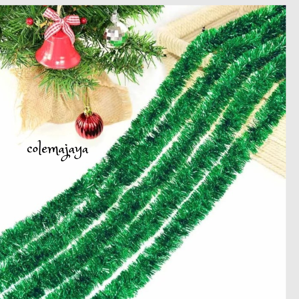 SLINGER NATAL|(1 Pcs) Slinger Polos Warna, slinger natal, hiasan natal, slinger rumbai, hiasan pohon