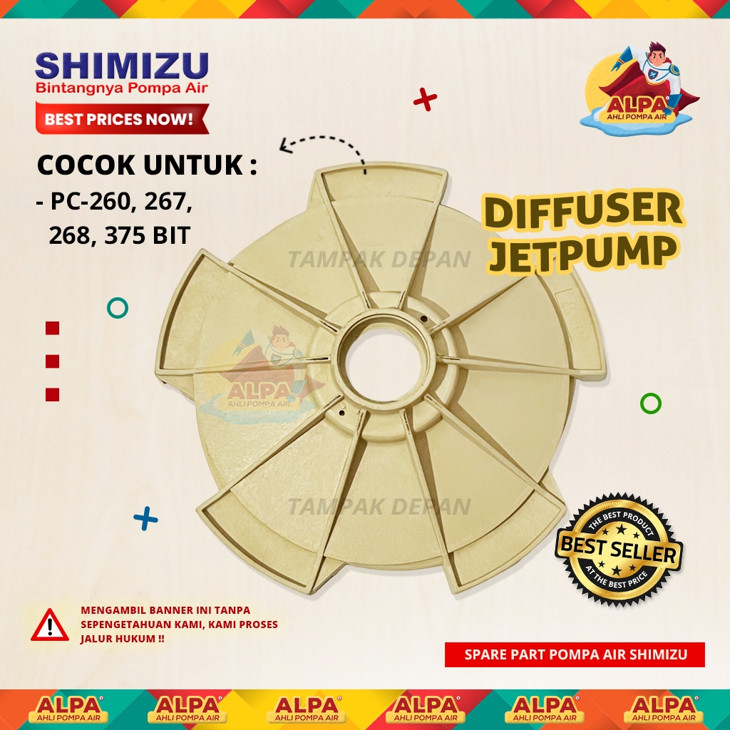 DIFFUSER / DEFFUSER Pompa Air SHIMIZU JETPUMP