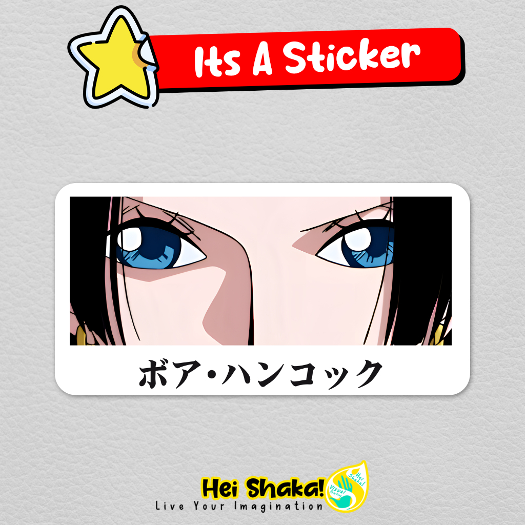 

Stiker Boa Hancock Eye Contact One Piece Sticker Bahan Vinyl Anti Air