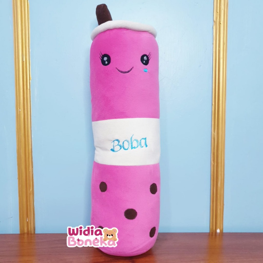 Guling Boneka Boba Milk Tea Tinggi 55 cm