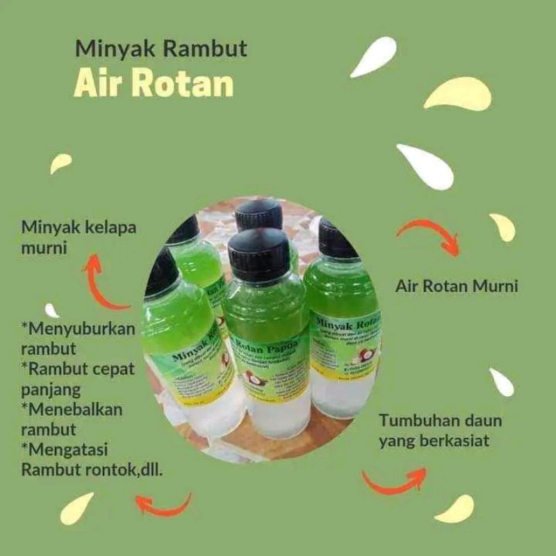 Minyak rambut air rotan Papua