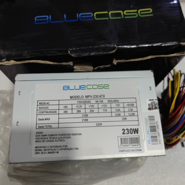 Unik Power Supply Fonte ATX 230W Blue Case-MPV-230-ATX Murah