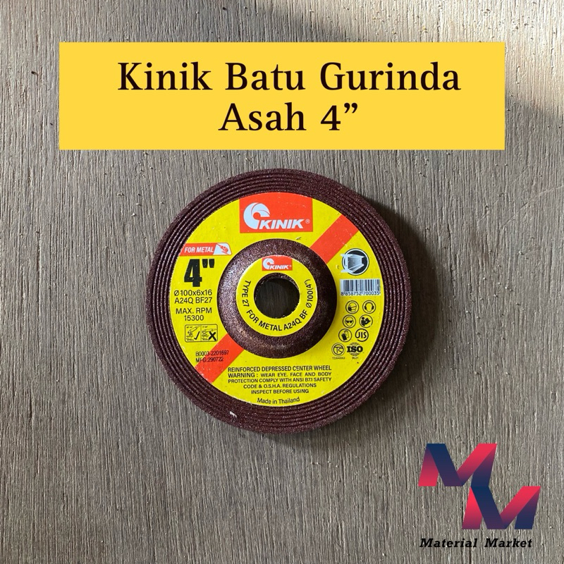 Kinik Batu Gurinda Asah 4” Batu Poles