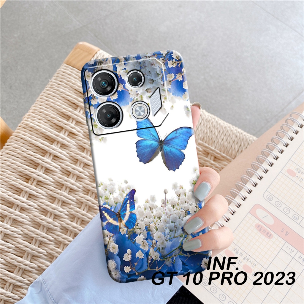 Soft Case Infinix GT 10 Pro Casing Silikon - Casing INFINIX GT 10 PRO Fashion Case Butterfly - Case lucu aksesoris handphone Cover TPU Aero Katalo custom