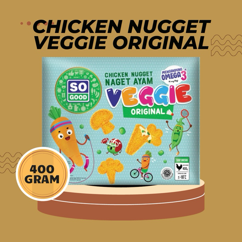 

So Good - Chicken Nugget Veggie 400Gr (BISA KIRIM LUAR KOTA)