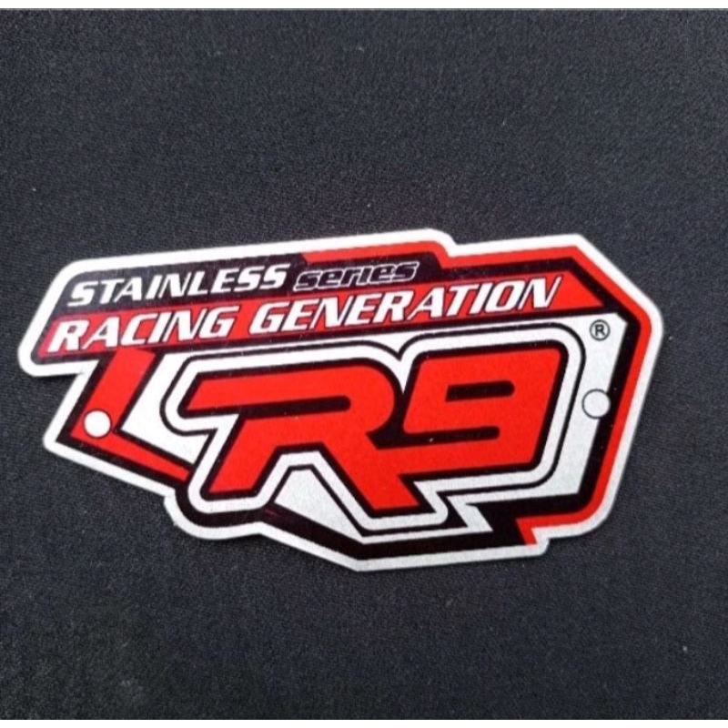 Emblem/Logo Knalpot R9 Alumunium Bukan Stiker Per 10psc