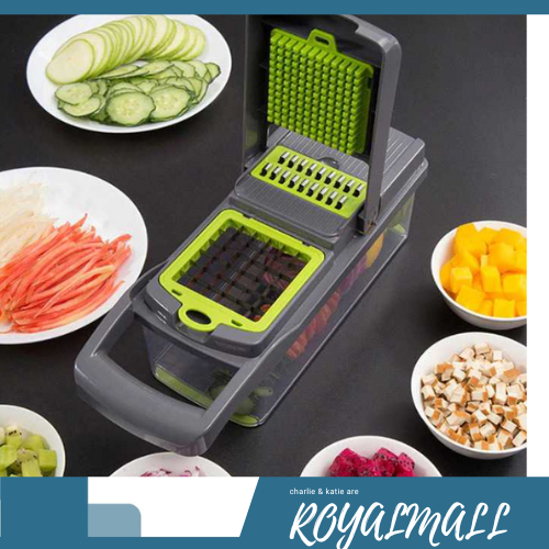 Parutan Serbaguna Penampung Slicer Draining Basket / Parutan Anti Karat Agar Acar Agar Bawang Putih 