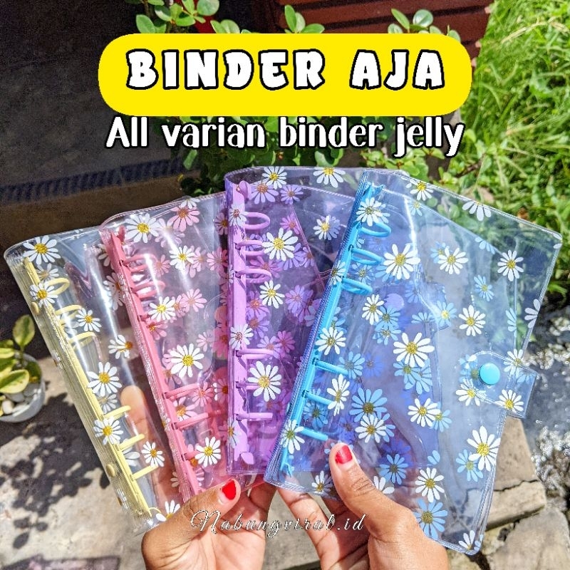 

[BINDER AJA] All varian binder jelly / Binder A6 6 lubang / binder sinking fund / Binder keuangan tabungan photocard