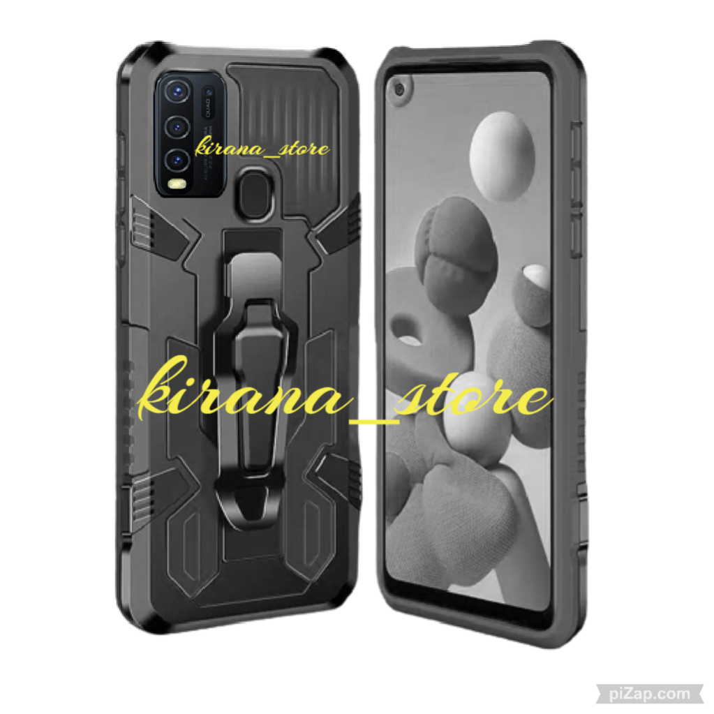Soft Case VIVO Y50 VIVO Y30 VIVO Y30i Case Robot Belt Clip Standing Cover Armor Case Hp Icristal