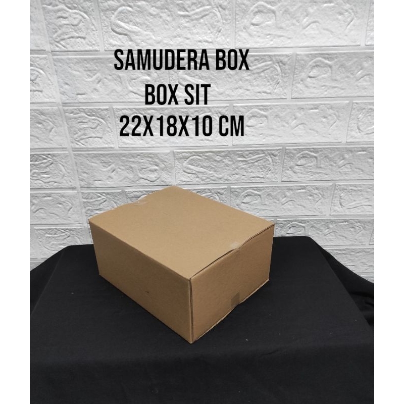

kardus karton box uk. 22x18x10 cm ST singgle wall polos