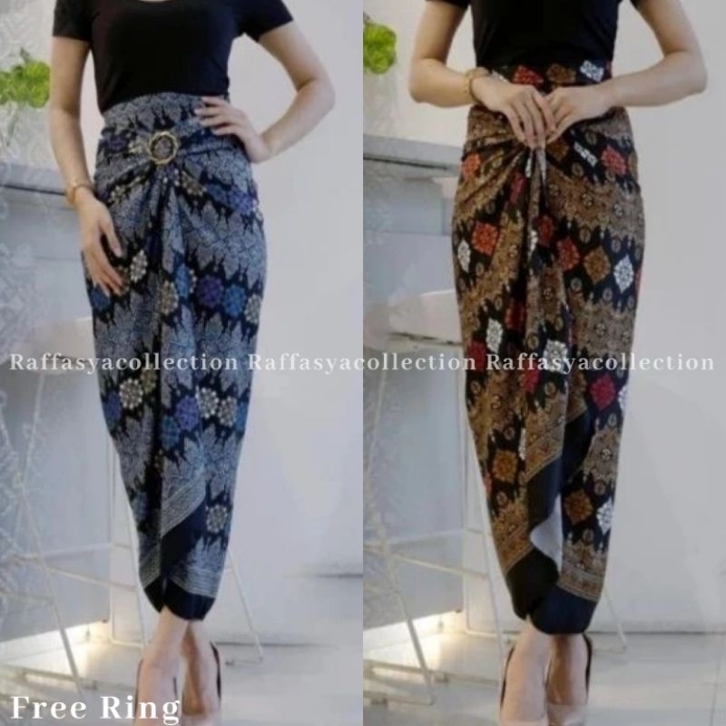 Rok Lilit batik motif toraja Rok batik lilit bawahan Rok serut