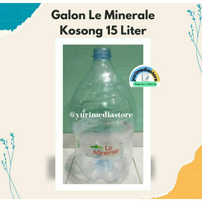 

(KHUSUS JABODETABEK) Galon Le Minerale Kosong 15 L