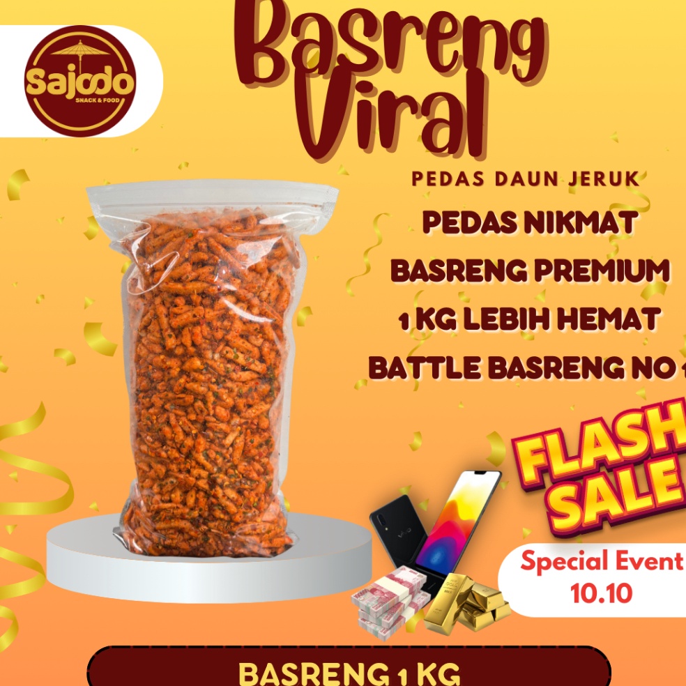 

TV95 [FLASH SALE] Basreng Pedas Daun Jeruk Sajodo Snack - 1kg Terupdate