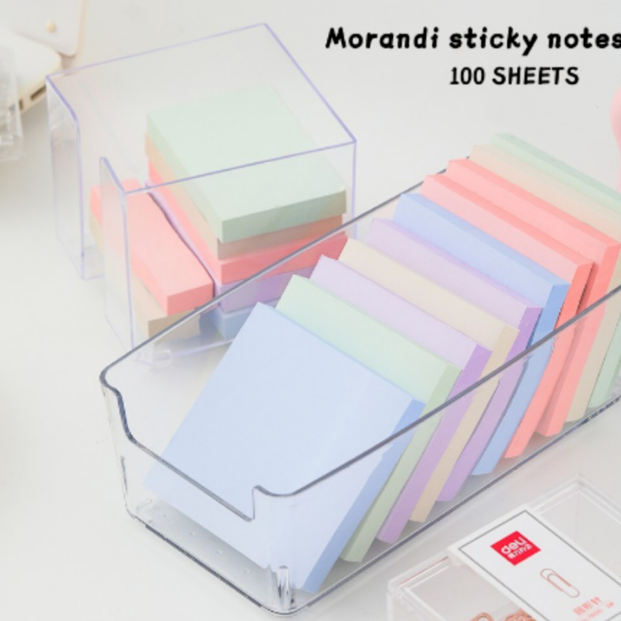 

Sticky note Catatan tempel warna Morandi stiker indeks alat tulis siswa warna-warni stiker catatan pesan