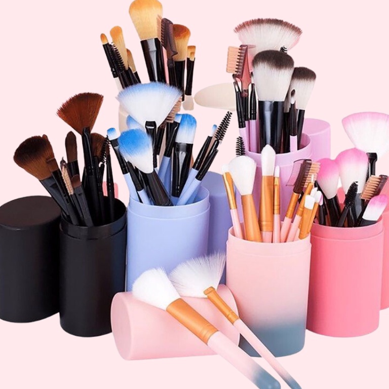 Best Pr0duk FYGALERYJAKARTA Kuas Tabung 10Pcs Kuas Maker Set Brush Make Up Alat Makeup New Product