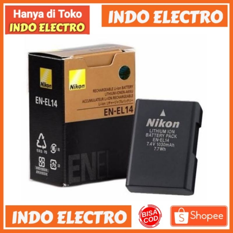 Baterai Nikon EN-EL14 Battery Nikon D3100 D3200 D5100 D5200 D5300